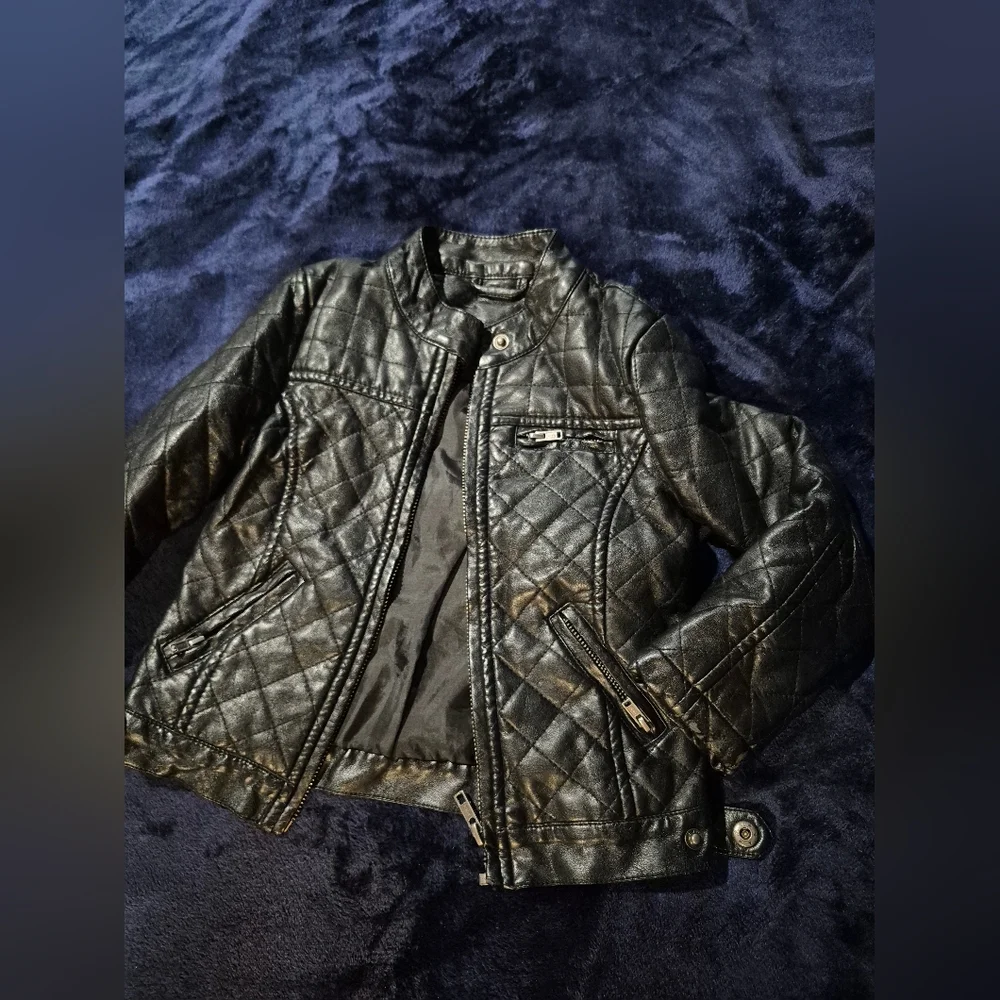 JCPenney Black Quilted Kids Jacket